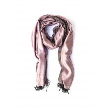 sciarpa seta bicolor rosa
